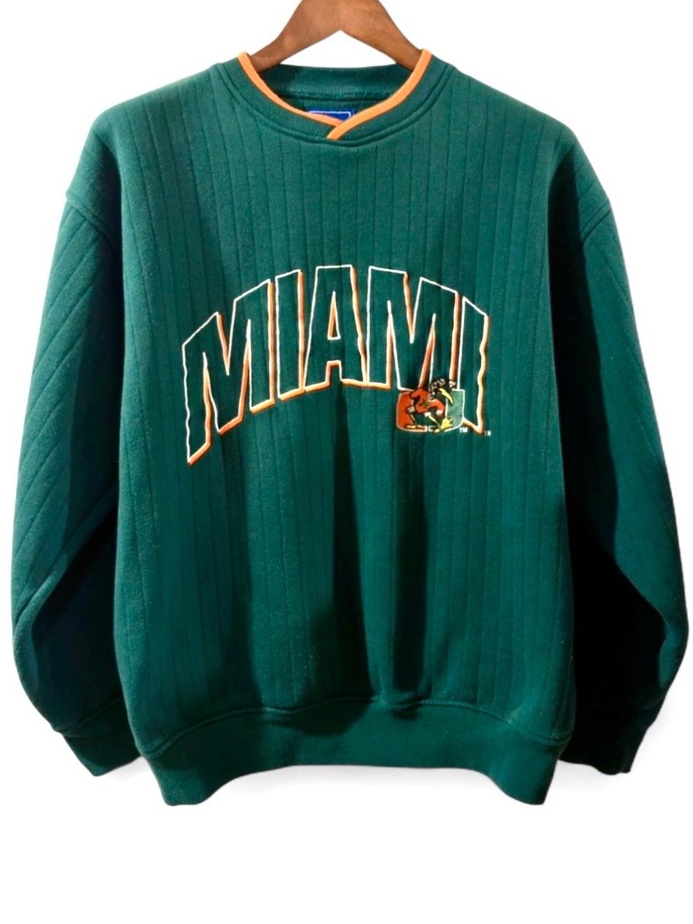 Vintage STARTER Univ of Miami Sweatshirt Size Medium